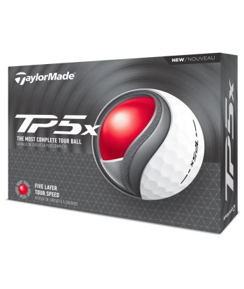 TAYLORMADE BALLES TP5X 2024 (boite de 12) rembourrage situé sous