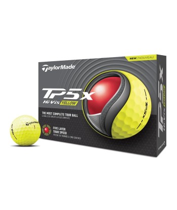 TAYLORMADE BALLES TP5X Jaune 2024 (boite de 12) Profitez des Offres !