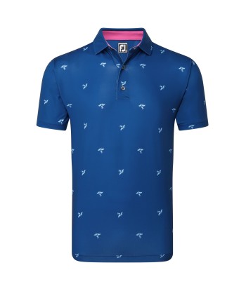 Footjoy polo thistle Lisle deep blue Le MVP de beaucoup