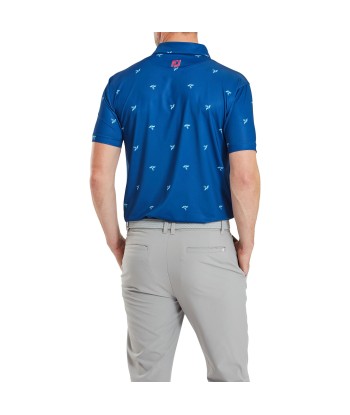 Footjoy polo thistle Lisle deep blue Le MVP de beaucoup