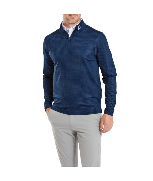 Footjoy Midlayer Glen Plaid imprimé navy est présent 