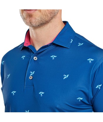 Footjoy polo thistle Lisle deep blue Le MVP de beaucoup