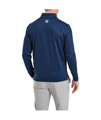 Footjoy Midlayer Glen Plaid imprimé navy est présent 