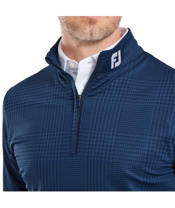 Footjoy Midlayer Glen Plaid imprimé navy est présent 