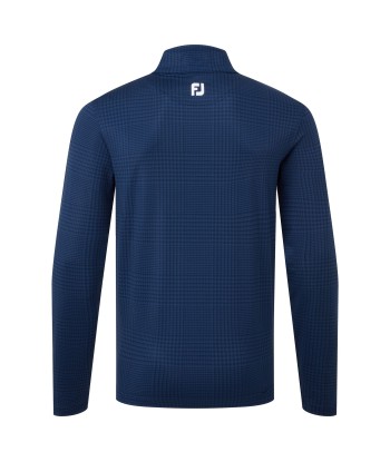 Footjoy Midlayer Glen Plaid imprimé navy est présent 