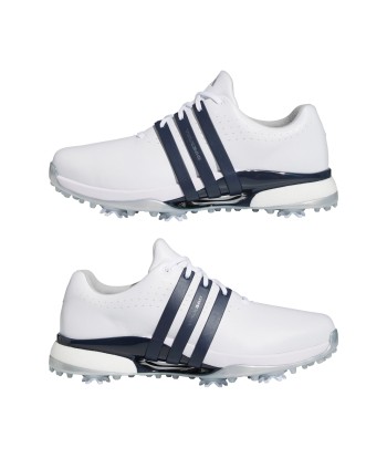 ADIDAS Chaussure de golf Tour 360 24 boost White Navy Véritable concentré