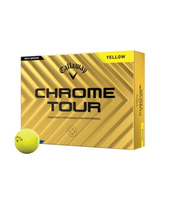 Callaway Balles Chrome Tour Jaune 2024 Fin de série