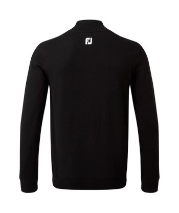 Footjoy 1/2 Zip Pull en laine Noir Faites des économies