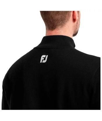 Footjoy 1/2 Zip Pull en laine Noir Faites des économies