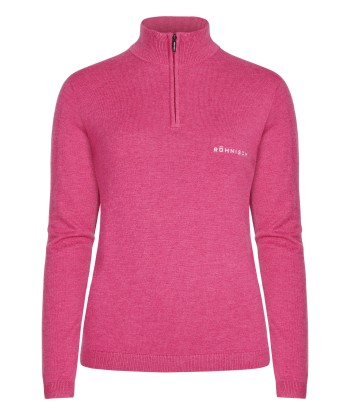 Röhnisch Kora pull demi zip Carmine Rose le des métaux précieux