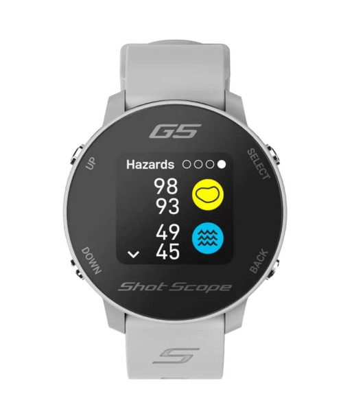 Montre Shot Scope G5 GPS Grise en stock