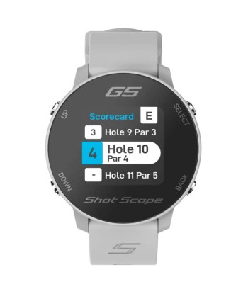 Montre Shot Scope G5 GPS Grise en stock