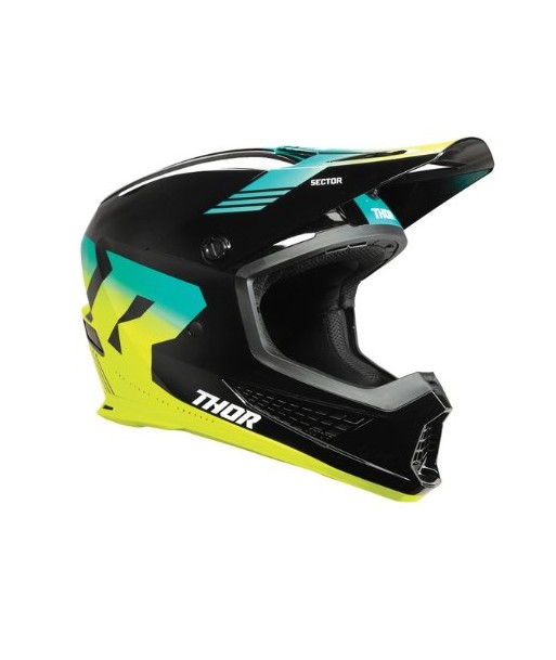 Casque Thor Sector 2 Carve Jaune une grave pollution 