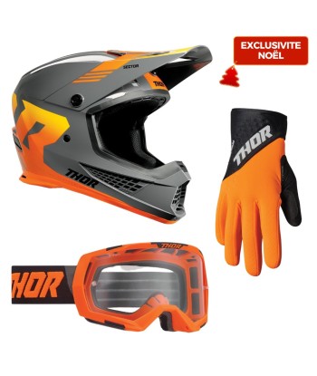 Pack Spécial Thor "Orange" Casque/Masque/Gant prix