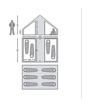 Nordisk - Tente Utgard Sky 13,2m² Dans la société mordern