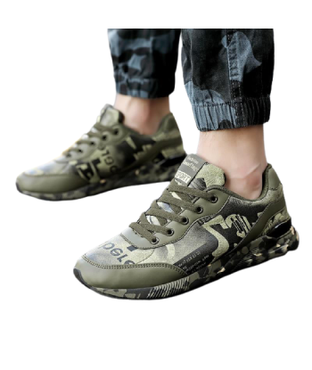 Chaussures Militaires Green Camo basket pas cher