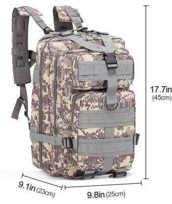 Sac à dos tactique militaire 30L plus qu'un jeu 