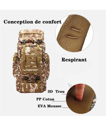 Sac à Dos de Militaire 80L JUSQU'A -70%! 