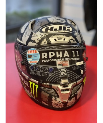 Casque intégral  HJC RPHA 11 CRUTCHLOW Monster Energy sur le site 