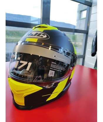 Casque i71 HJC  Peka  Noir / Jaune fluo / Mat en ligne