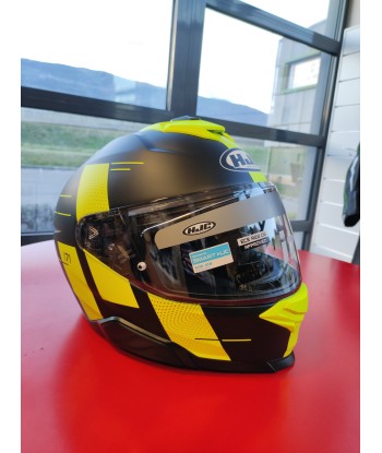 Casque i71 HJC  Peka  Noir / Jaune fluo / Mat en ligne