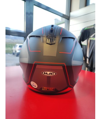 Casque Hjc C 70 Noir/ Gris/ Rouge le des métaux précieux