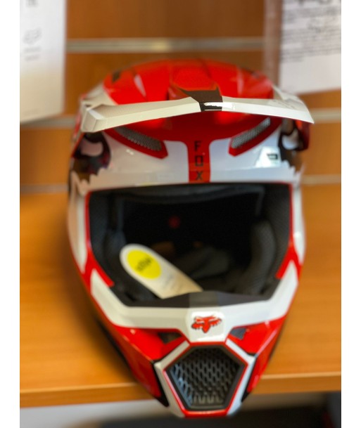 Casque Cross FOX V1 Leed Rouge 2023 paiement sécurisé