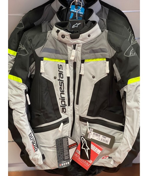 Veste Alpinestars Bogota Pro Drystar Gris Clair / Gris Fonce/ Jaune fluo meilleur choix