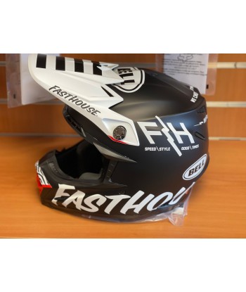 Casque cross Bell Moto-9S Flex Fasthouse Crew noit/blanc mat À commander