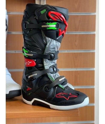 Alpinestars- Bottes Tech 7 Black/Green/Red des créatures d'habitude