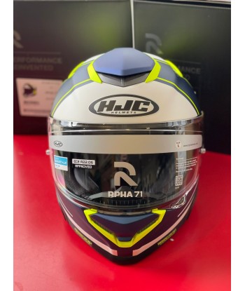 CASQUE HJC RPHA 71 ZECHA MC3HSF BLEU/JAUNE de votre