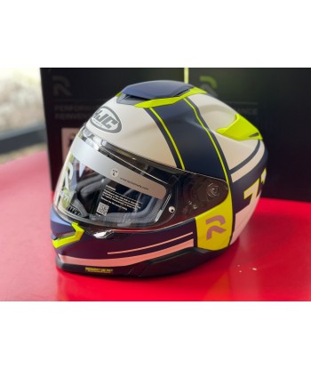 CASQUE HJC RPHA 71 ZECHA MC3HSF BLEU/JAUNE de votre