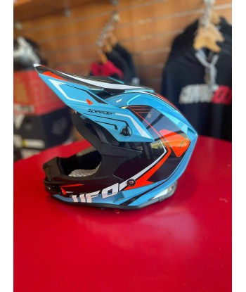 Casque UFO onyx speeder noir/bleu/rouge de pas cher