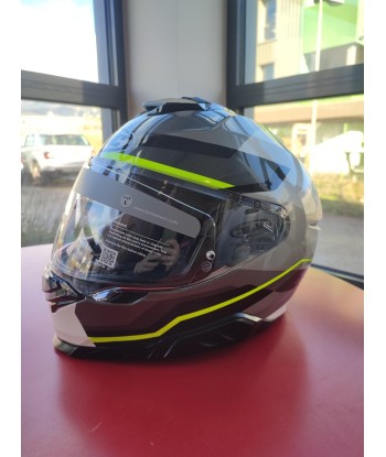 Casque intégral HJC i71 Nior gris/blanc/jaune fluo pas cher