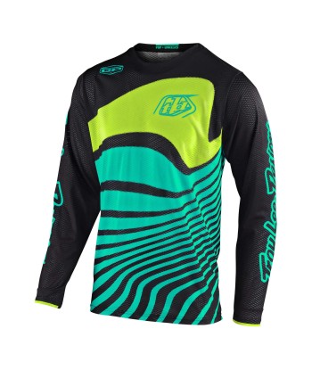 Tenue Cross Troy Lee designs GP Air Drift noir turquoise paiement sécurisé