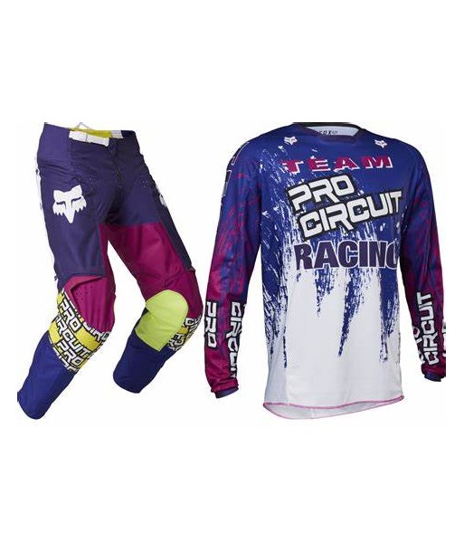 Tenue Fox - Pro circuit 180 Blanc/Bleu/Violet Comparez et commandez 