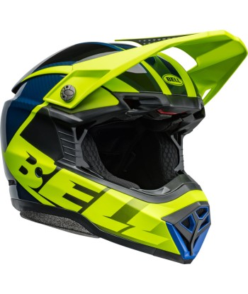 Casque BELL Moto-10 Spherical - Sliced Matte/Gloss Retina/Blue 2023