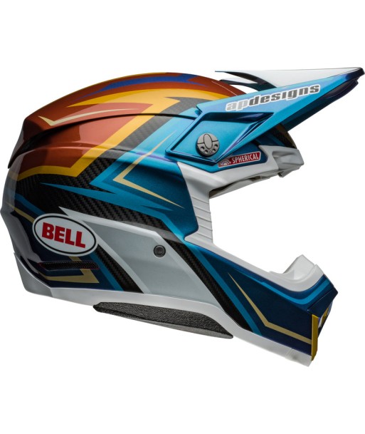 Casque BELL Moto-10 Spherical - Tomac Replica 24 Gloss White/Gold des créatures d'habitude