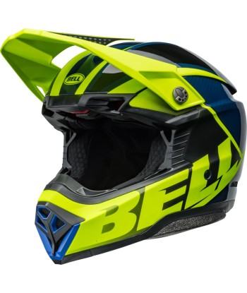 Casque BELL Moto-10 Spherical - Sliced Matte/Gloss Retina/Blue 2023