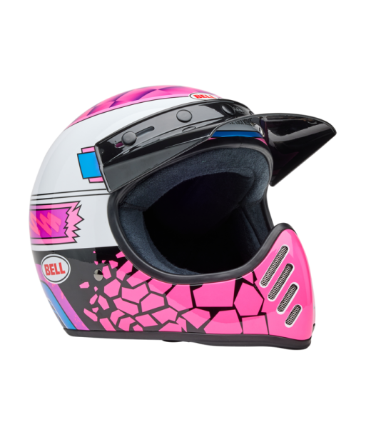 BELL Casque BELL Moto-3 - Deathspray Gloss Pink Purple de technologie