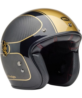 Casque BELL Custom 500 Carbon - RSD Checkmate Matte Gloss Black/Gold Les êtres humains sont 