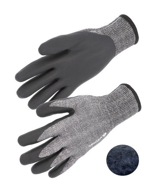 Gants spécial froid anti coupure est présent 