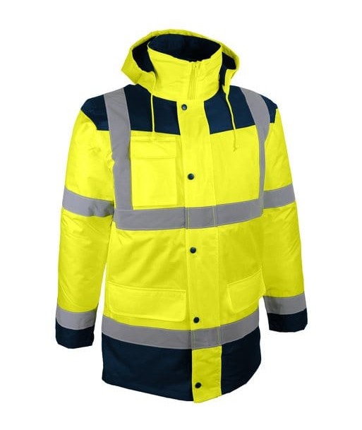 Parka haute visibilité 4 en 1 jaune ou orange en ligne