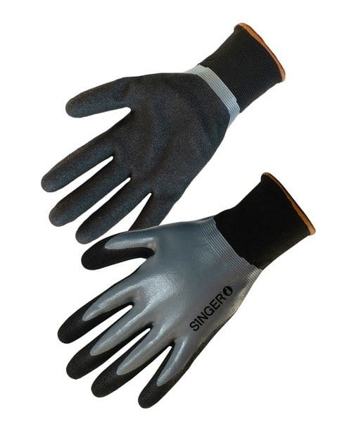 Gants nylon enduits nitrile double couche - lot de 100 acheter