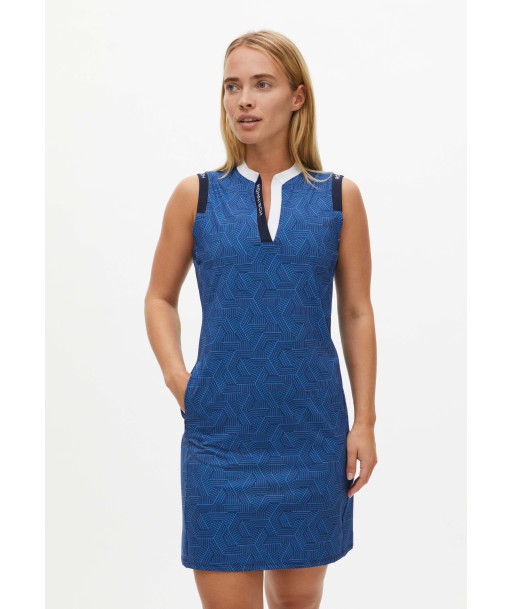 Rohnisch robe Abby Hexagon Bleu livraison gratuite