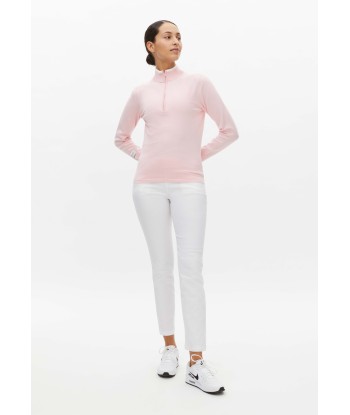 Röhnisch knitted half zip Orchid Pink pas chere