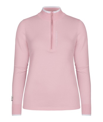 Röhnisch knitted half zip Orchid Pink pas chere