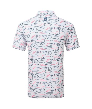 Footjoy Polo Golf Course Doodle White commande en ligne